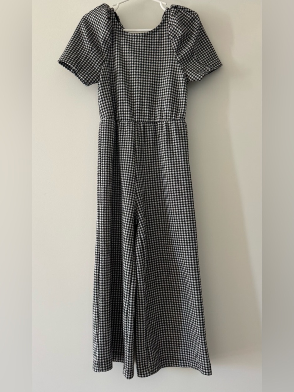 Zara Black & White Gingham Jumpsuit Romper